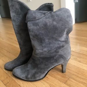 Vintage suede booties